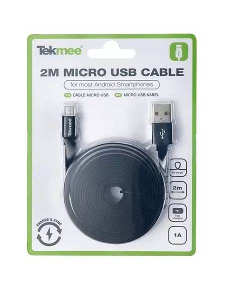 Câble USB vers Micro USB 2m 1A de la marque Tekmee