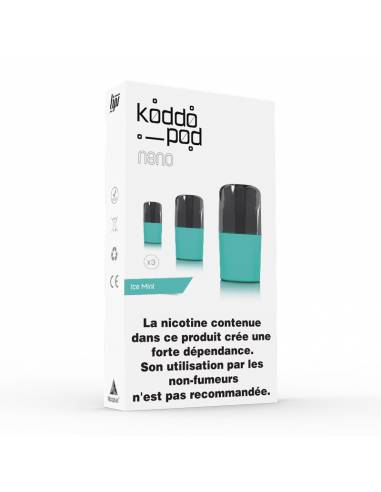 Cartouches Koddo Pod x3 Ice Mint par Le French Liquide