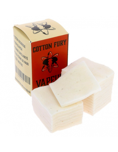 Coton pour atomiseur Cotton Fury 20 pads - Vapeur Mecanique