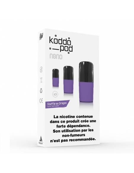 Cartouches Koddo Pod x3 Souffle du Dragon Le French Liquide