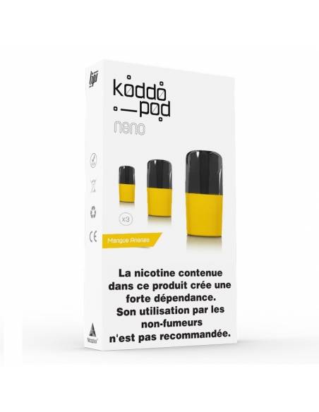 Cartouches Koddo Pod x3 Mangue Ananas par Le French Liquide