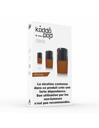 Cartouches Koddo Pod x3 Usa Strong par Le French Liquide