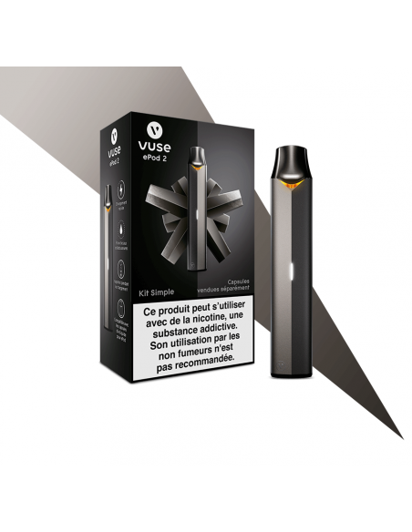 Kit simple ePod 2 couleur noir de la marque Vuse / Vype