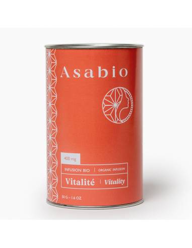 Infusion au CBD 100% bio - Vitalité 50g de la marque Asabio