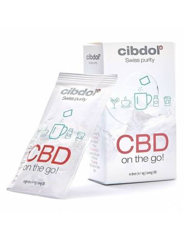 10 Sachets solubles CBD On The Go 20%, marque Suisse Cibdol