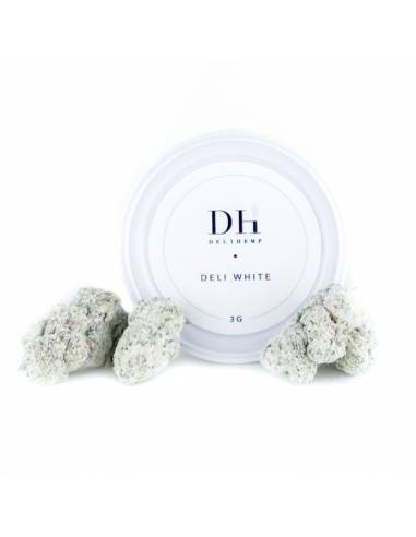 Fleurs CBD cristallisée Deli White de la marque Deli Hemp