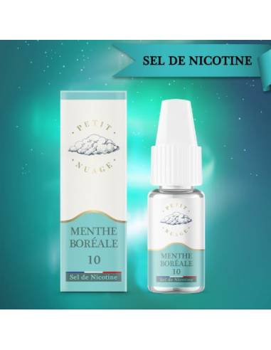 Eliquide Menthe boréale en Sels de nicotine par Petit Nuage