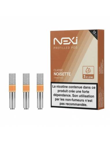 Pack de 3 cartouches Classic Noisette Pod Nexi One Aspire