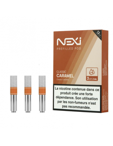Pack de 3 cartouches Classic Caramel Pod Nexi One Aspire